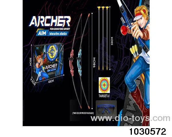 1:1.5 simulation bow and arrow in color box