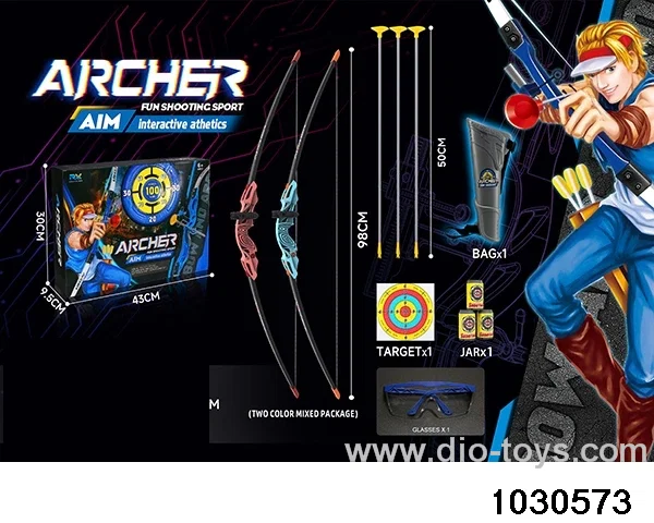 1:1.5 simulation bow and arrow in color box