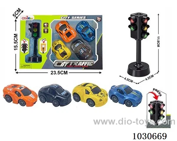 Sound and light traffic lights &car include battery