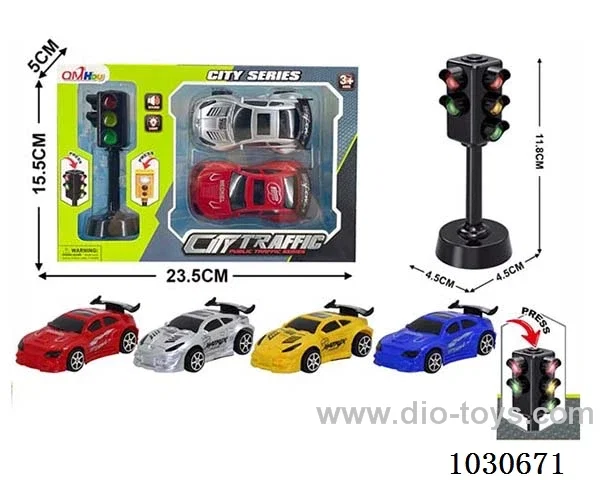 Sound and light traffic lights &car include battery