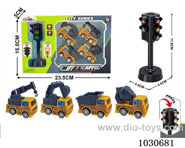 Sound and light traffic lights &car include battery