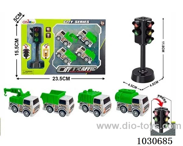 Sound and light traffic lights &car include battery