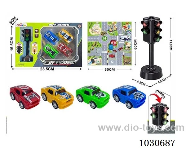 Sound and light traffic lights &car include battery