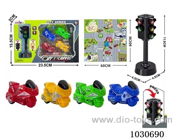 Sound and light traffic lights &car include battery