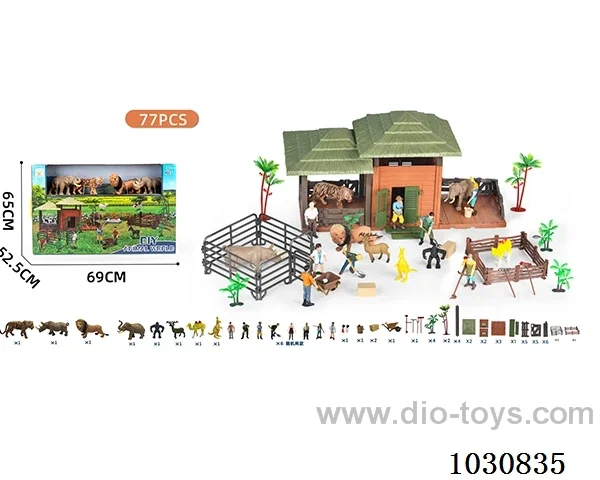 DIY wildlife scene in display box