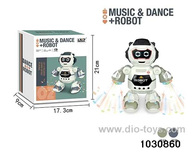 B/O robot W L/M not included battery 2 colors mixed