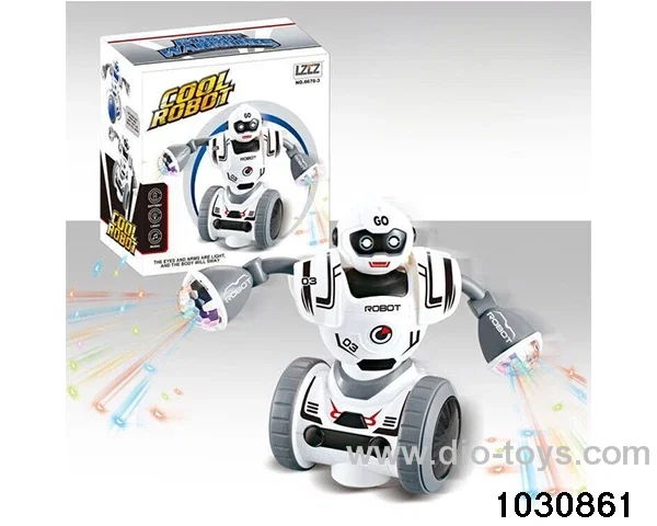 Electric light and music robot in color box