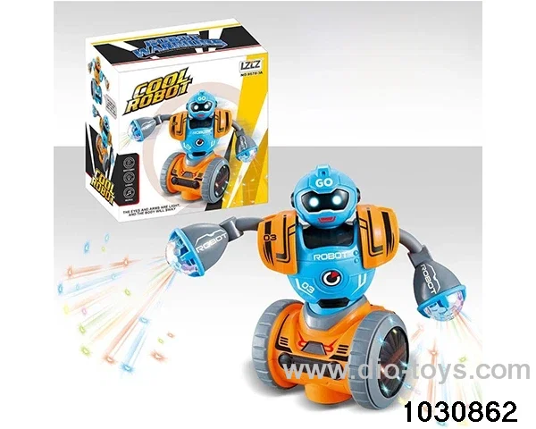 Electric light and music robot in color box