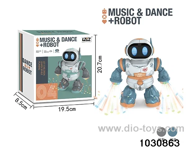 Electric light and music robot in color box