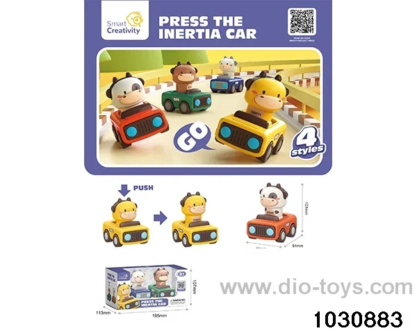 Press animal car（2pcs）in window box