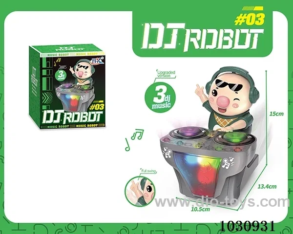 Electric Robot with universal&light&musci in color box