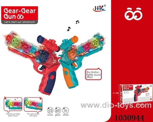 Electric gun with light&sound in color  box