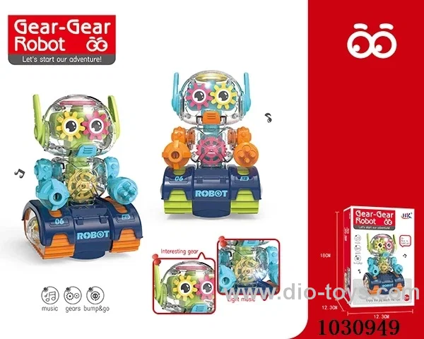 Electric Robot with universal&light&sound in color box