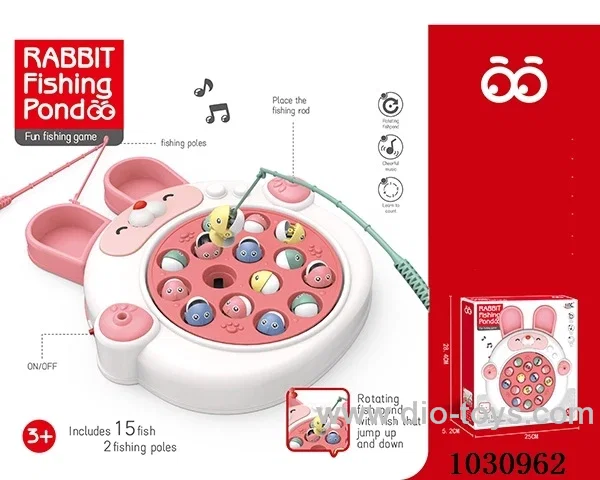 Fishing toys with music in color  box