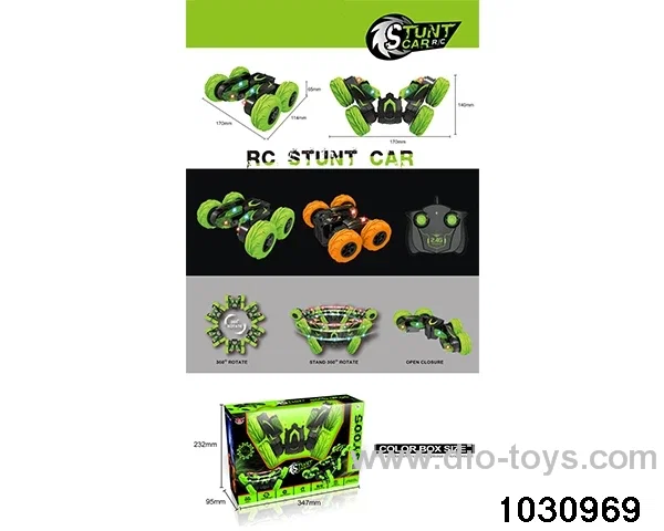 2.4G RC stunt double-sided car in window box