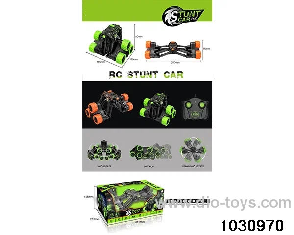 2.4G RC stunt car in window box