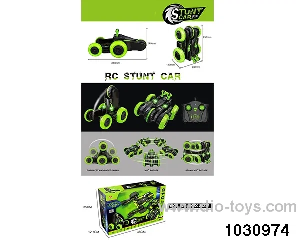 2.4G 6ch RC stunt car in window box