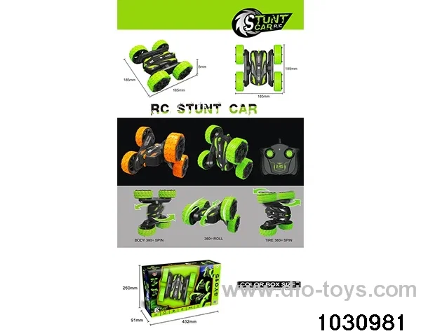 2.4G RC stunt car in window box