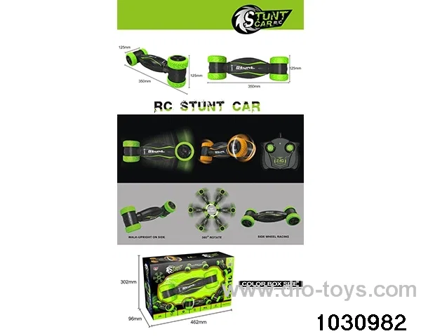 2.4G RC stunt car in window box