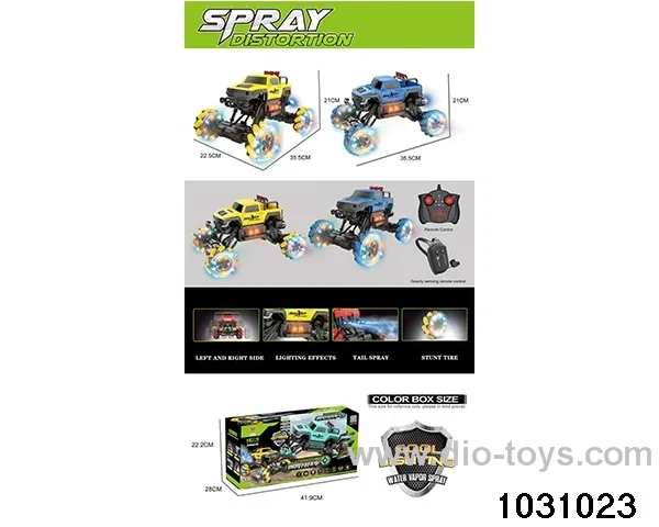 1:12 Lighted RC stunt car in window box