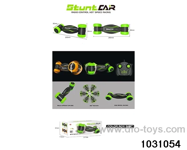 2.4G 6ch RC stunt car in color box