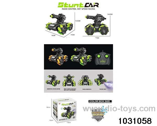 1:18 RC stunt car in color box