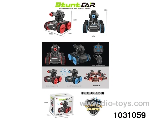 1:18 RC stunt car in color box