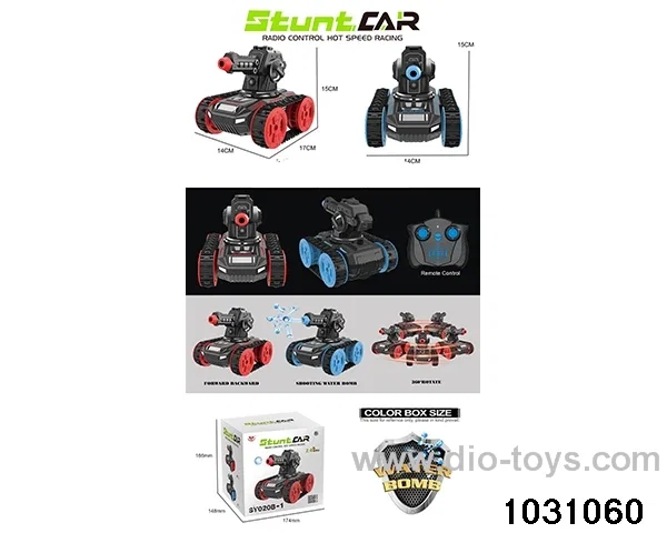 1:18 RC stunt car in color box