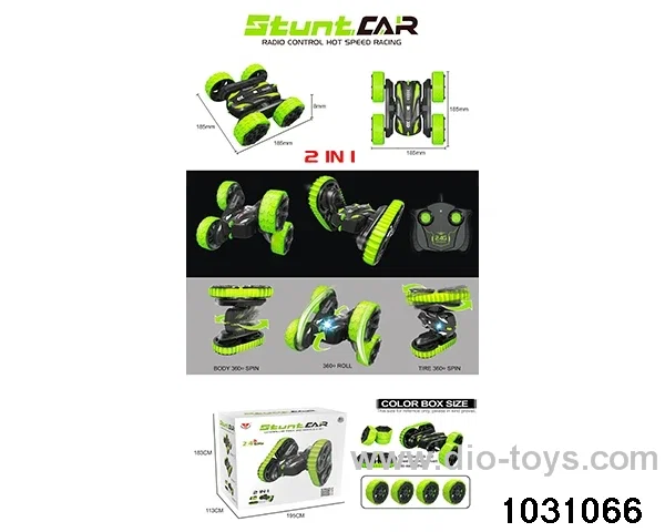 2.4G RC stunt car in color box