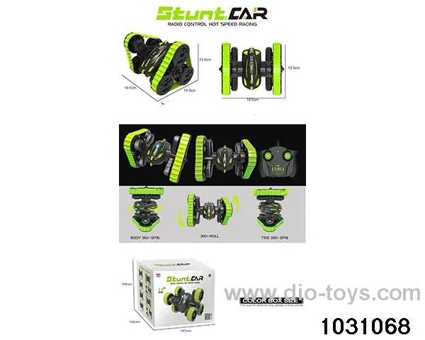 RC stunt car in color box