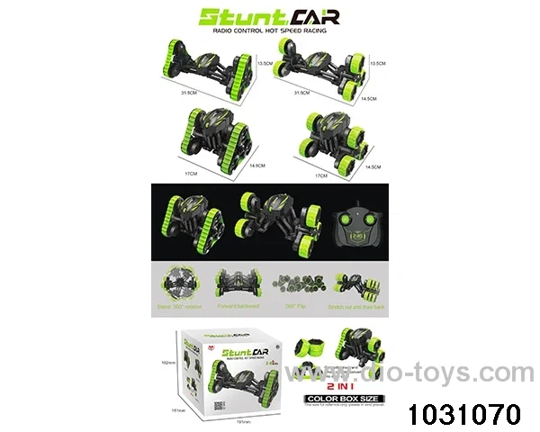 RC stunt car in color box