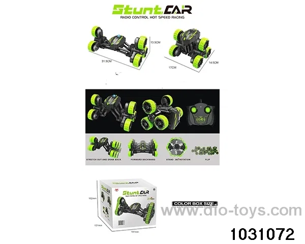 RC stunt car in color box