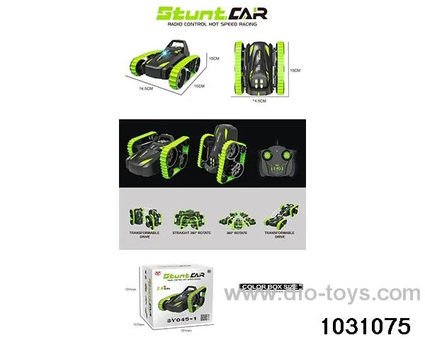RC stunt car in color box