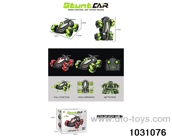 RC stunt car in color box