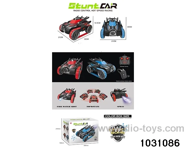 RC stunt car in color box
