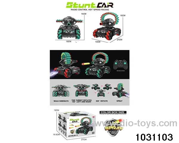 1:14 14ch RC stunt car in color box