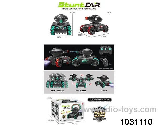 1:14 10ch RC stunt car in color box