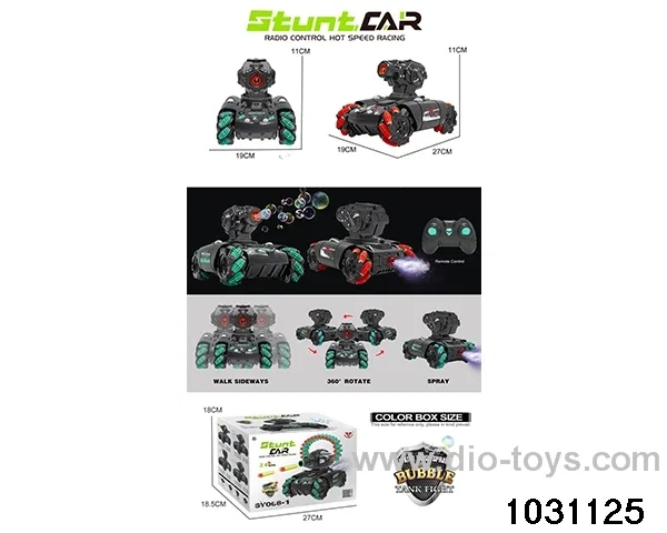 1:14 10ch RC stunt car in color box