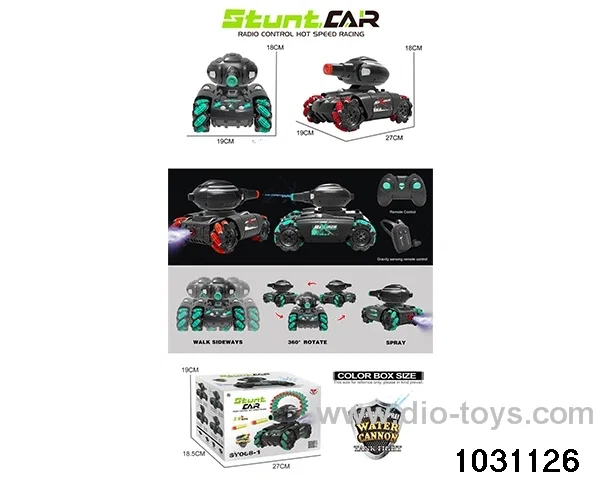 1:14 10ch RC stunt car in color box