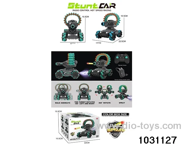 1:16 14ch RC stunt car in color box