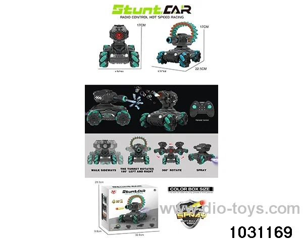 1:16 14ch RC stunt car in color box