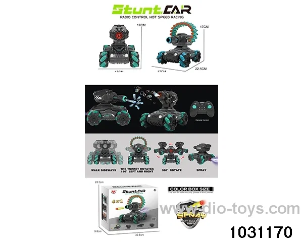 1:16 14ch RC stunt car in color box