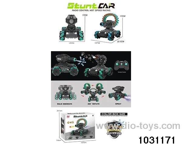 1:16 14ch RC stunt car in color box