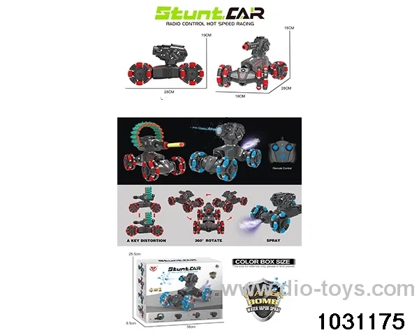1:14 14ch RC stunt car in color box