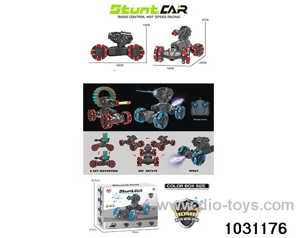 1:14 14ch RC stunt car in color box