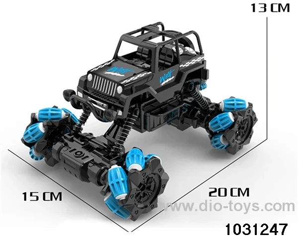 1:18 RC stunt car in window box