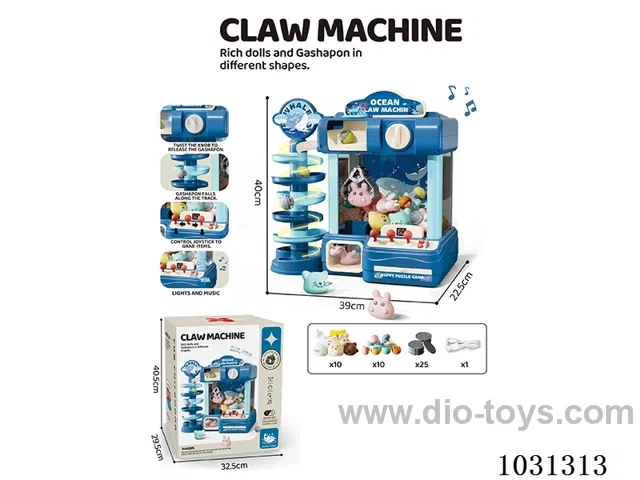 electric Doll machine with light&music 4color mixed loading