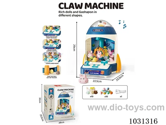 electric Doll machine with light&music 2color mixed loading
