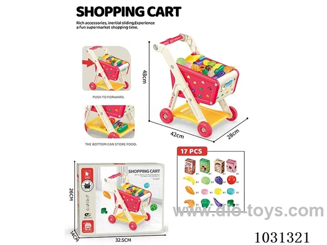 shopping cart with light&music 2color mixed loading