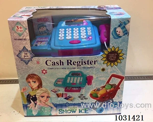 Smart cash register+cart with light&sound in window box